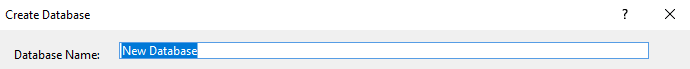 Add new Database