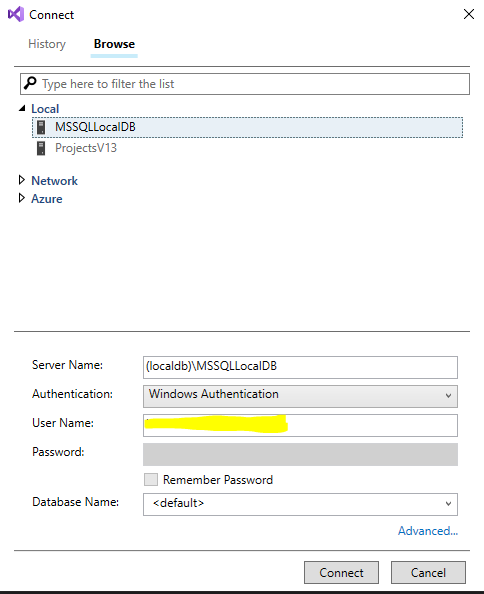 SQL Server Object Explorer
